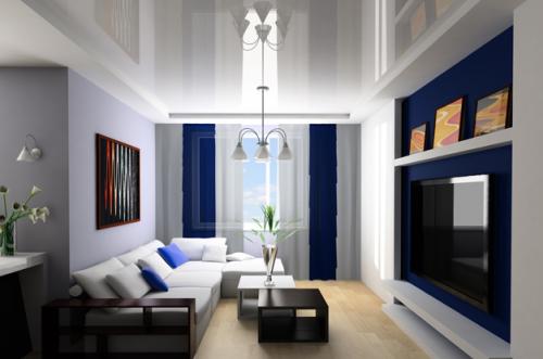 Натяжные потолки цвета и фактуры. Варианты цветового решения