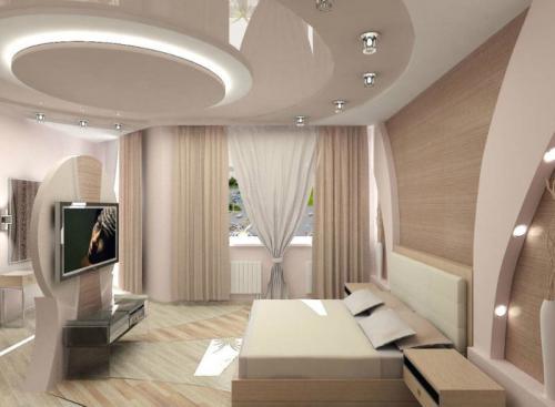 Натяжные потолки в спальне дизайн. Красивые варианты натяжного потолка в спальне