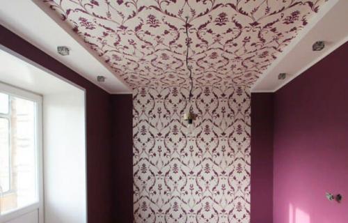 Монтаж натяжного потолка из ткани в спальне своими руками. Натяжка полотнища 06 Монтаж натяжного потолка из ткани в спальне своими руками. Натяжка полотнища 06