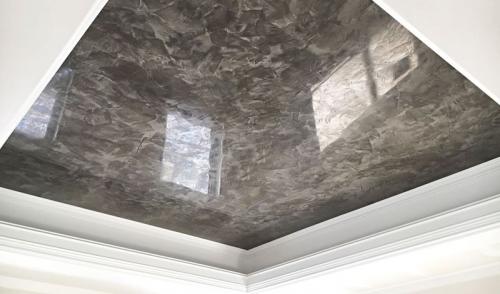 Легкий материал для потолка. Декоративная штукатурка