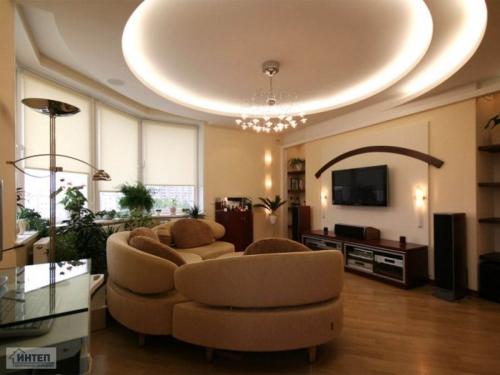 Какой выбрать дизайн потолков из гипсокартона. Преимущества гипсокартонных потолков 08 Какой выбрать дизайн потолков из гипсокартона. Преимущества гипсокартонных потолков 08