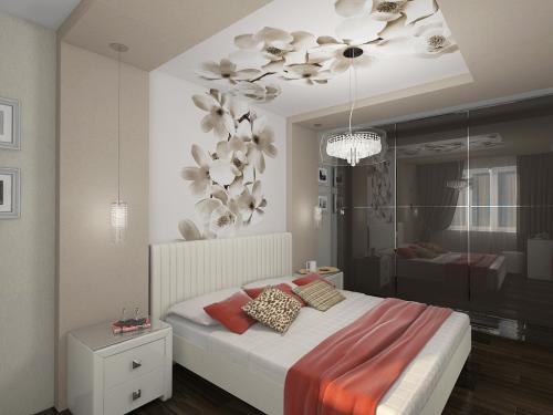 Дизайн натяжных потолков в спальне. Натяжной потолок в спальне — 155 лучший фото идей