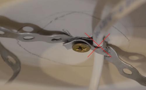 Установка led светильников в натяжной потолок. Изготовление закладной для светильника