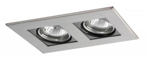 Установка квадратных светильников в натяжной потолок