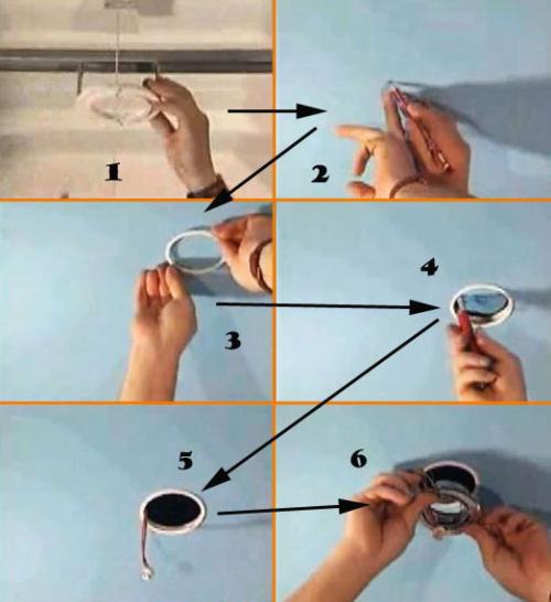 Стильные точечные светильники в натяжном потолке. Выбор светильников для натяжных потолков 04