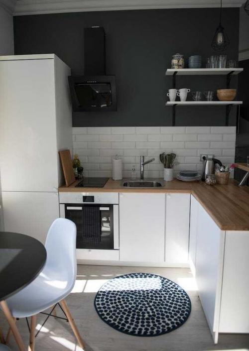 Чем лучше отделать стены на маленькой кухне. 110 лучших идей дизайна маленькой кухни + полный гид по обустройству