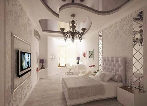 Как оформить потолки в спальне. От простого к сложному
