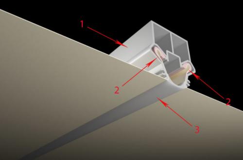 Что такое парящие линии на натяжном потолке. Как устроены световые линии на натяжном потолке