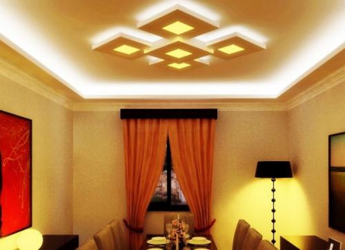 Парящие потолки с подсветкой. Парящий потолок