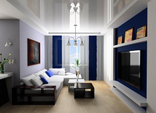 Потолок с подсветкой в спальне. Как сделать освещение с люстрой 11