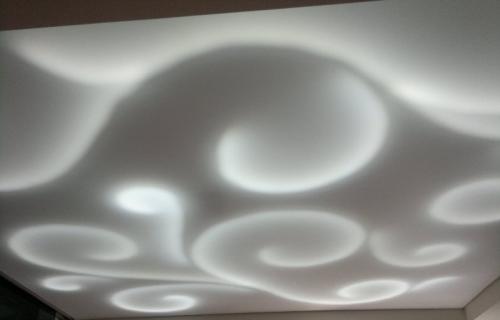 Подсветка потолка светодиодной лентой. Виды подсветки