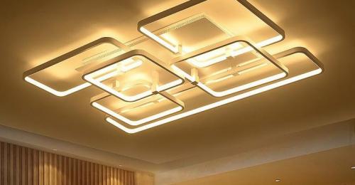 Как сделать освещение на натяжном потолке. Выбор светильников 07