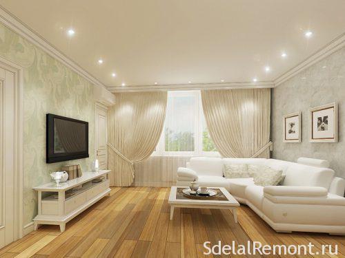 Освещение комнаты с натяжным потолком. Варианты освещения для разных комнат