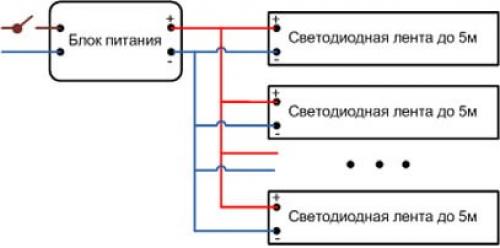 Как подключить светодиодную ленту к сети 10 Как подключить светодиодную ленту к сети 10