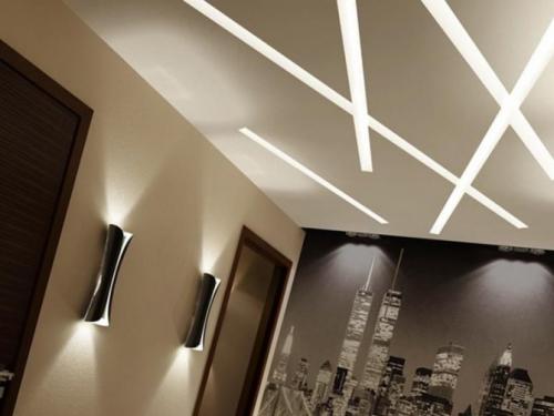 Светящийся натяжной потолок это просто. Световые линии на натяжном потолке — функциональный и красивый элемент интерьера