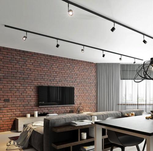 Трековые светильники в интерьере 2022. Обзор самых впечатляющих интерьеров с трековыми светильниками