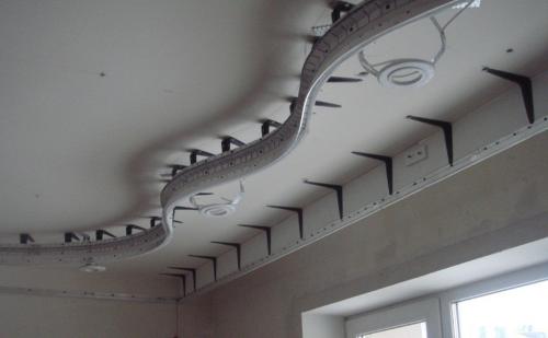 Стеновой багет для натяжных потолков. Виды профиля