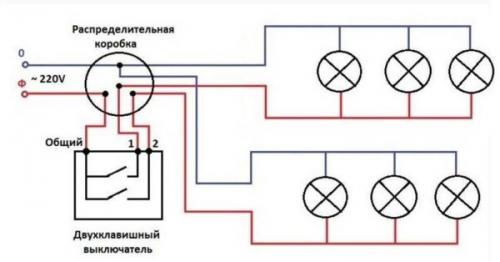 Как подключить точечные светильники в ванной. Схемы параллельного подключения