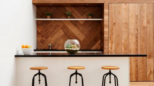 Отделка стен на кухне ламинатом. Всё об отделке стен на кухне ламинатом