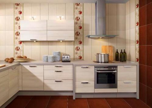 Стены в кухне просто, дешево и эффективно. №1. Керамическая плитка