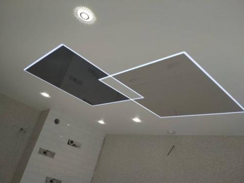 Световые линии, как основное освещение. Что такое парящие линии на натяжном потолке