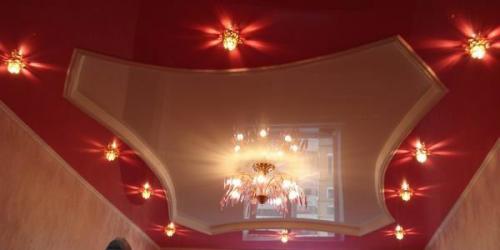 Монтаж светильников в натяжной потолок. Подготовка 08