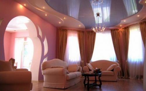 Двухуровневые натяжные потолки, как делают. Как сделать двухуровневый натяжной потолок: преимущества и недостатки, необходимое оборудование и монтаж