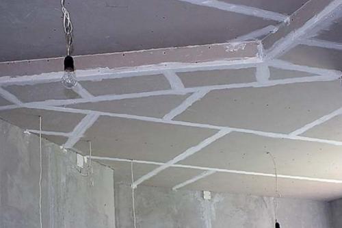 Двухуровневые потолки из гипсокартона. Монтаж профилей подвесов – силовой конструкции для крепления гипсокартона