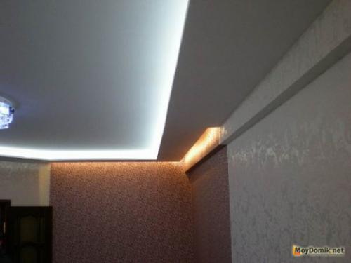 Двухуровневые потолки из гипсокартона. Монтаж профилей подвесов – силовой конструкции для крепления гипсокартона