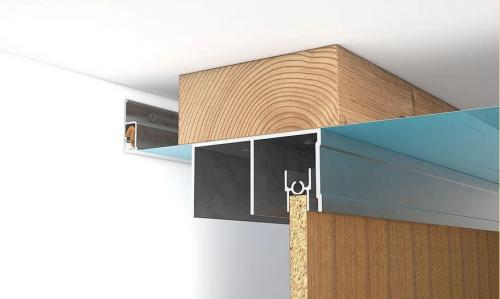 Закладная под натяжной потолок для шкафа-купе. Встроенный шкаф купе с натяжным потолком