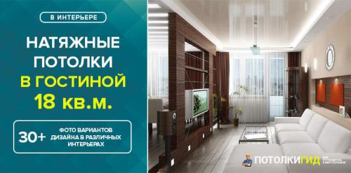 Натяжные потолки в зал 18 кв м. Примеры натяжных потолков в гостиной 18 кв.м.