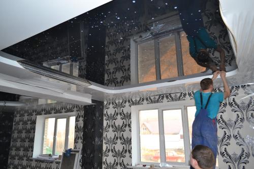 Виды натяжных потолков по материалу. Натяжные потолки