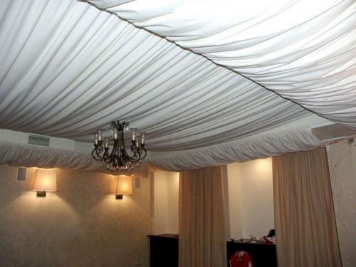 Как делают тканевые натяжные потолки. Характеристики тканевых полотен