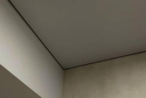 Тканевый натяжной потолок с теневым профилем. Сколько в среднем стоит теневой натяжной потолок