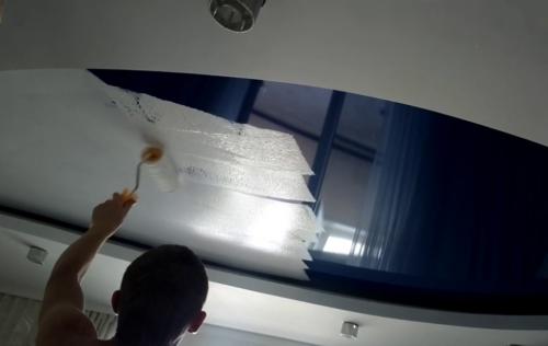 Тканевый натяжной потолок под покраску. Можно ли красить натяжные потолки?