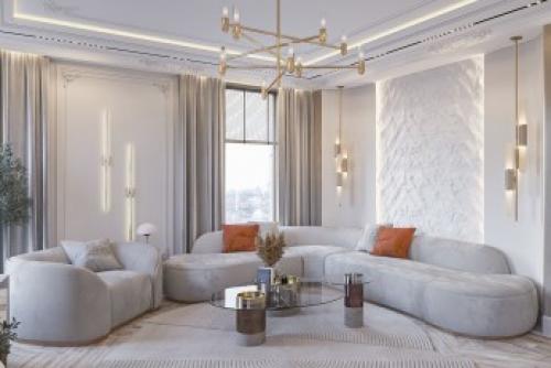 Дизайн потолка 2023 года в спальне. Выбираем вариант оформления потолка 13