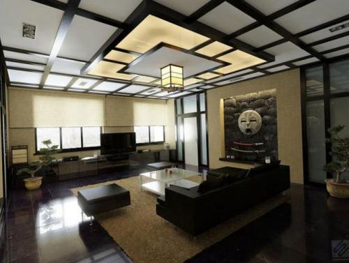 Дизайн потолка 2023 года в спальне. Выбираем вариант оформления потолка 02