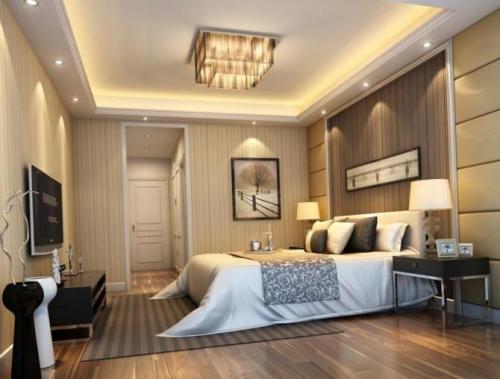 Дизайн потолка 2023 года в спальне. Выбираем вариант оформления потолка 01