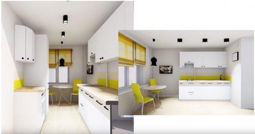 Точечные светильники над рабочей зоной на кухне. Основное освещение на кухне — люстра или точечные