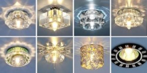 Виды точечных светильников для натяжных потолков. Как правильно подобрать по форме и размеру светильники для натяжного потолка? Их виды и рекомендации по установке