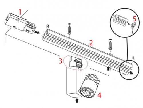 Совместимость трековых светильников. Из чего состоит система