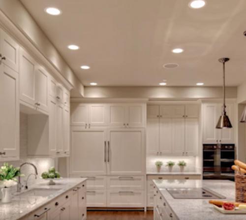 Сколько нужно точечных светильников на кухне 6 метров. Акцентное освещение кухни